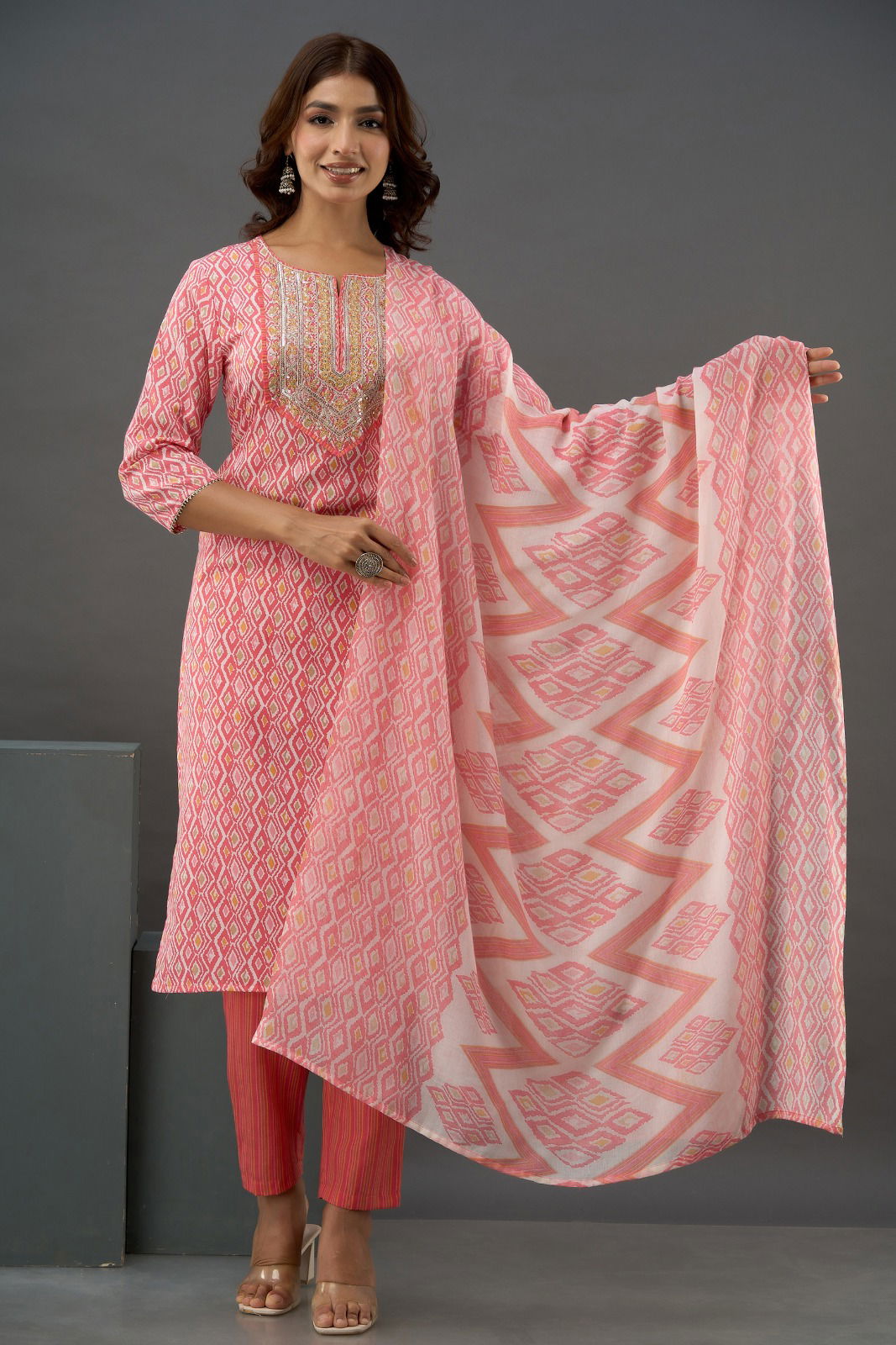 Indo Era 2365 Daily Wear Cotton Kurta With Bottom Dupatt
